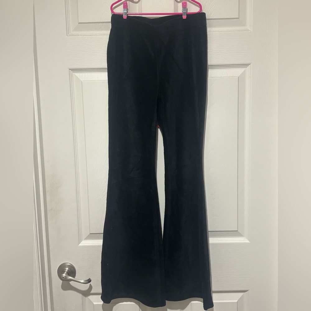 Kids Corduroy Black Flared Pants